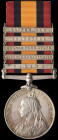 Queen’s South Africa, 1899-1902, second type reverse with ghosted dates, 5 clasp, Talana, Defence of Ladysmith, Orange Free State, Transvaal, Laing’s ...
