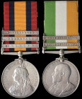A Second Boer War Pair awarded to Private M. Murphy, Royal Munster Fusiliers, comprising: Queen’s South Africa, 1899-1902, third type reverse, 3 clasp...
