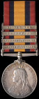 A Scarce ‘Defence of Fort Itala’ Casualty Medal awarded to Private J. Donohoe, Royal Dublin Fusiliers, who was killed in action on 26 September 1901 d...
