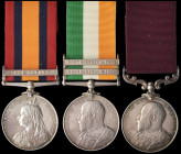 A Second Boer War Army Long Service Group of 3 awarded to Staff Quarter-Master Serjeant H. Amon, Army Pay Corps, comprising: Queen’s South Africa, 189...