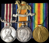 A Great War M.M. Group of 3 awarded to Corporal Jonathon Freeman, 10th (Service) Battalion, The Queen’s (Royal West Surrey) Regiment, who twice receiv...