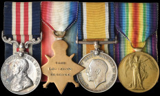 The Great War M.M. & Memorial Plaque Group of 5 awarded to Corporal Ernest Bonsey, 1st Battalion, The Queen’s (Royal West Surrey) Regiment, who had be...