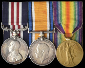 A Great War Military Medal Group of 3 awarded to Sergeant F. J. Linsey, 3rd/4th Battalion, The Queen’s (Royal West Surrey) Regiment, who was recommend...