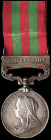 India General Service, 1895-1902, single clasp, Punjab Frontier 1897-98 (4067 Pte C. Balchin 1st Bn. Ryl. W. Surr: Regt.), suspension very slightly lo...