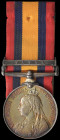 Queen’s South Africa, 1899-1902, 2nd type reverse with ghosted dates, single clasp, Natal (7317 Pte J. Deadman, Vl: Co: R. W. Sur: Regt), dark tone, e...