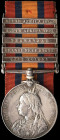 Queen’s South Africa, 1899-1902, 3rd type reverse, 5 clasps, Cape Colony, Orange Free State, Transvaal, South Africa 1901, South Africa 1902 (7466 Pte...