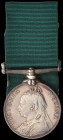 Volunteer Long Service (2), V.R. (1893. Pte. F. Thorn. 1/V.B. Rl. W. Surrey. R.), and (Bugle Major. C. Knight. 2nd V.B. The Queen’s R. W. Surrey.), me...