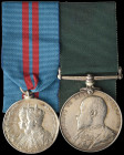 A Scarce Volunteer Long Service and Coronation 1911 Pair awarded to Private J. W. Lock, 1st Volunteer Battalion, The Queen’s (Royal West Surrey) Regim...