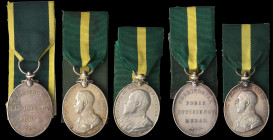Territorial Force Efficiency (5), E.VII.R. (39 Pte A. Eade. 5/R. W. Surrey. R.), and G.V.R. (338 Dmr: J. Cowell. 4/The Queen’s Regt), possible officia...