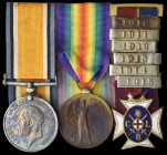 An Unusual and Well-Documented Great War Pair, ‘Church Lads Brigade’ Medal and Memorial Plaque Group of 4 awarded to Private Arthur George Tickner, 2n...