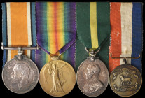 A Scarce Great War Territorials ‘P.O.W.’ Group of 4 awarded to Lance-Corporal Jack Alban Hugh Draper, 1st/4th and 11th (Service) Battalions, The Queen...