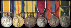 A Scarce Great War Territorial Force and Imperial Service Medal Group of 6 awarded to Lance-Corporal Thomas Bone, 1st/4th Battalion, The Queen’s (Roya...