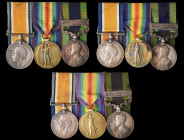 Three Great War and I.G.S. ‘Afghanistan N.W.F. 1919’ Territorials Group of 3 awarded to Private Cecil Clark, Private Jesse C. Norman, and Corporal Art...