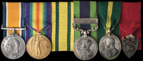 A Great War and I.G.S. ‘Afghanistan N.W.F. 1919’ Territorials Group of 4 awarded to Private John Hall, 1st/4th Battalion, The Queen’s (Royal West Surr...