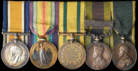 A Great War and I.G.S. ‘Afghanistan N.W.F. 1919’ Territorials Group of 5 awarded to Private W. E. Smith, 1st/4th Battalion, The Queen’s (Royal West Su...