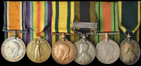 A Great War Territorials and I.G.S. ‘Afghanistan N.W.F. 1919’ Group of 6 awarded to Private Harry Horsley, 1st/4th and 1st/5th Battalions, The Queen’s...