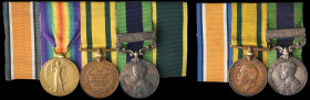 Two Partial Great War Territorials and I.G.S. ‘Afghanistan N.W.F. 1919’ Groups to Private Harry Edgar Sanger and Private Stephen Gates, 1st/4th Battal...