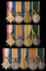 Great War Trio and Territorial Force Efficiency Groups (3) awarded to soldiers of the 1st/5th Battalion, The Queen’s (Royal West Surrey) Regiment, com...