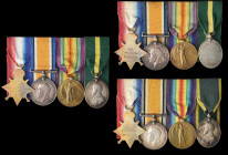 Great War Trio and Territorial Force Efficiency Groups (3) awarded to soldiers of the 1st/5th Battalion, The Queen’s (Royal West Surrey) Regiment, com...