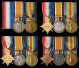 Great War 1914-15 Trios (3) and Pair awarded to soldiers of the 1st/5th Battalion, The Queen’s (Royal West Surrey) Regiment, and other related units, ...