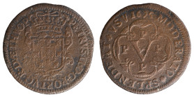 Angola - D.Pedro V - V Réis 1695 PPPP
Angola D.Pedro V - V Réis 1695 PPPP, A.G:01.01, BC+, Extremely Rare, Copper, 3,98gr