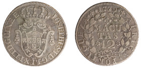 Angola D.José I - 12 Macutas 1770
Angola D.José I - 12 Macutas 1770, MBC+, A.G:13.03, 17,52gr, Silver