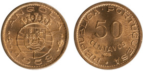 Angola Prova - 50 Centavos 1958 Prova Incusa
Angola Prova - 50 Centavos 1958 Prova Incusa, Soberba, A.G:E3.11, 4,00gr, Bronze