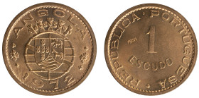 Angola Prova - 1 Escudo 1972 Prova Incusa
Angola Prova - 1 Escudo 1972 Prova Incusa, Soberba, A.G:E4.05, 8,00gr, Bronze