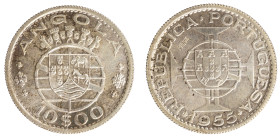 Angola Prova - 10 Escudos 1955 Prova Incusa
Angola Prova - 10 Escudos 1955 Prova Incusa, Soberba, A.G:E7.02, 5,01gr, Silver