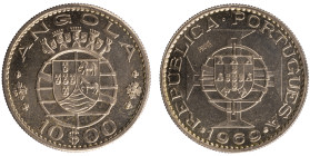 Angola Prova - 10 Escudos 1969 Prova Incusa
Angola Prova - 10 Escudos 1969 Prova Incusa, Soberba, A.G:E7.03, 9,00gr, Cupro-niquel