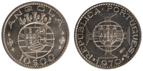Angola Prova - 10 Escudos 1970 Prova Incusa
Angola Prova - 10 Escudos 1970 Prova Incusa, Soberba, Missingg at Alberto Gomes Catalog, 9,02gr, Cupro-ni...