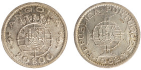 Angola Prova - 20 Escudos 1955 Prova Incusa
Angola Prova - 20 Escudos 1952 Prova Incusa, Soberba, A.G:E8.01, 10,04gr, Silver