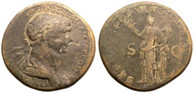 Trajan Æ Sestertius