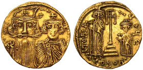Constans II with Constantine IV AV Solidus
