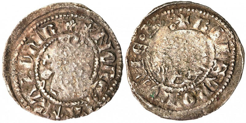 Kazimierz III Wielki (1333-1370) kwartnik (polgrosz), Cracow (R5) 
Aw: Król w m...