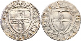 Teutonic Order. Ulryk von Jungingen (1407-1410). Schilling (szelag) 
Aw: Tarcza wielkiego mistrza i napis w otoku: MAGST VLRICVS PRIMVS Rw: Tarcza za...