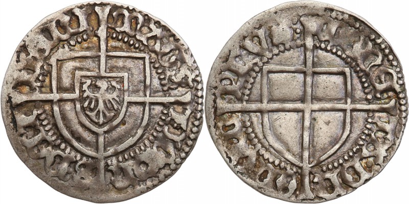 Teutonic Order. Johann von Tiefen. Grosz b.d. (1489-1497), Konigsberg 
Aw.: MAG...