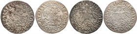 Sigismund II August. polgrosz 1548 i 1550, Vilnius, group 2 pieces 
Połysk w tle, patyna.
Waga/Weight: Ag Metal: Średnica/diameter: 
Stan zachowani...