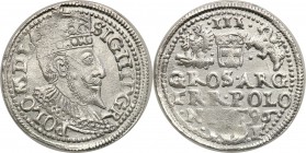Sigismund III Vasa . Trojak (3 grosze) 1596, Olkusz 
Odmiana z POLO na awersie.Pięknie zachowany egzemplarz, minimalne niedobicie.Iger O.96.1.a 
Wag...