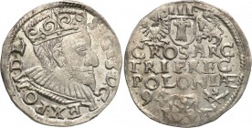 Sigismund III Vasa . Trojak (3 grosze) 1594, Poznan 
SIGI 3 rozpoczyna legendę awersu , na rewersie POLONIAE.Wspaniale zachowany egzemplarz, połysk m...