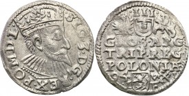 Sigismund III Vasa . Trojak (3 grosze) 1594, Poznan 
Popiersie z długą brodą króla, na rewersie POLONIAE. Rzadsza moneta.Piękny awers, rewers wybity ...