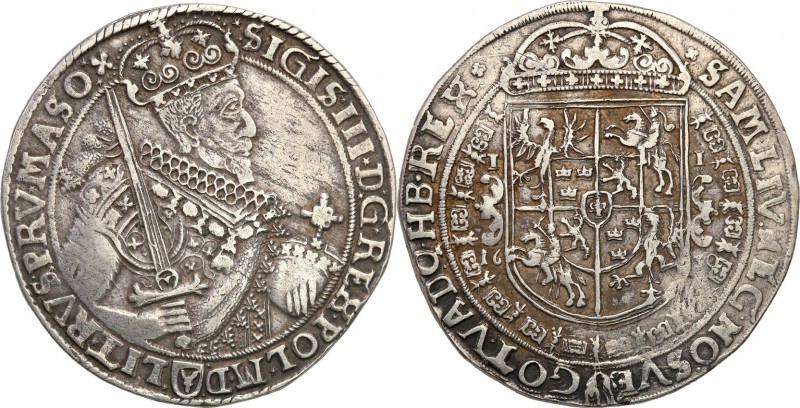 Sigismund III Vasa Taler (thaler) 1630 Bydgoszcz - RARE R5 
Aw.: Półpostać król...
