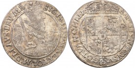 Sigismund III Vasa . Ort (18 groszy) 1621, Bydgoszcz 
W tytulaturze awersu SIGIS…PRV:MA. Gwiazdka w literze C w słowie NEC na rewersie.Delikatny poły...