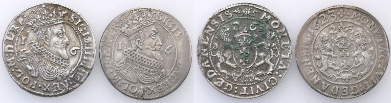 Sigismund III Vasa . Ort (18 groszy) 1623 i 1626, Gdansk / Danzig 
Rzadsze odmi...