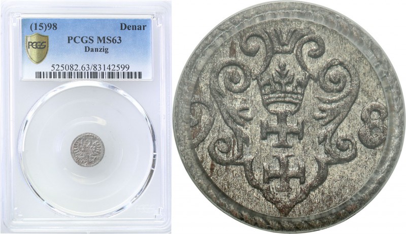 Sigismund III Vasa . Denar 1598, Gdansk / Danzig PCGS MS63 (MAX) 
Najwyższa gra...