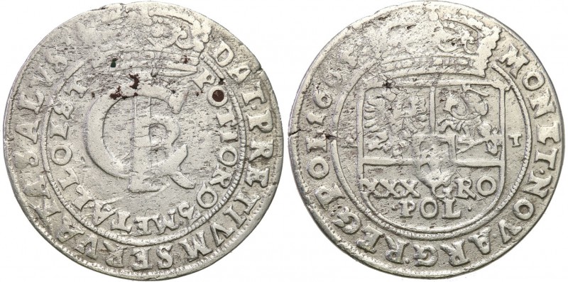 John II Casimir . Tymf (zlotowka) 1665 AT, Bydgoszcz 
Przyzwoicie wybity egzemp...