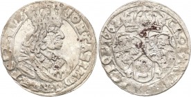 John II Casimir . Szostak (6 groszy) 1662 TT, Bydgoszcz 
Litery T-T na rewersie. Obwódki po obydwu stronach monety. Odmiana rzadziej notowana w sprze...