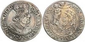 John II Casimir . Ort (18 groszy) 1656, Gdansk / Danzig 
Aw.: Popiersie króla w prawo, w koronie i zbroi. Na piersi Order Złotego Runa. W otoku: IOH ...