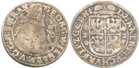 Prussia Duke. Jerzy Wilhelm. Ort (18 groszy) 1622, Konigsberg 
Książę bez nakrycia głowy. Odmiana bez znaku menniczego na końcu awersu.Patyna. Rzadki...