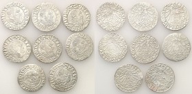 Prussia Duke. Albrecht Hohenzollern. Grosz 1532-1546, Konigsberg, group 8 pieces 
Roczniki: 1532, 2 x 1538, 1541, 2 x 1542, 1546, 1546. Łącznie 8 mon...